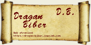 Dragan Biber vizit kartica